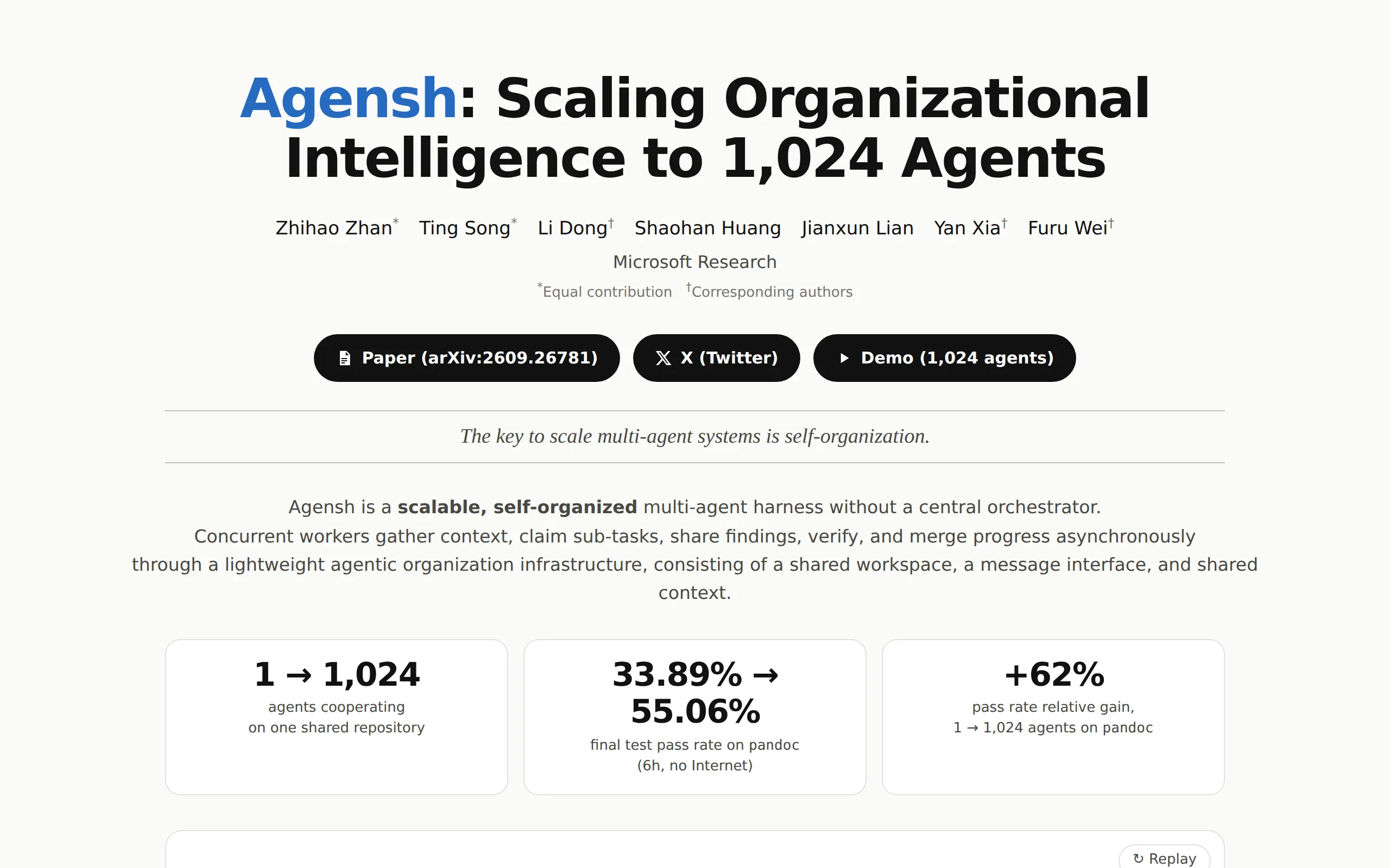 Agensh – 微软研究院推出的多智能体协作框架