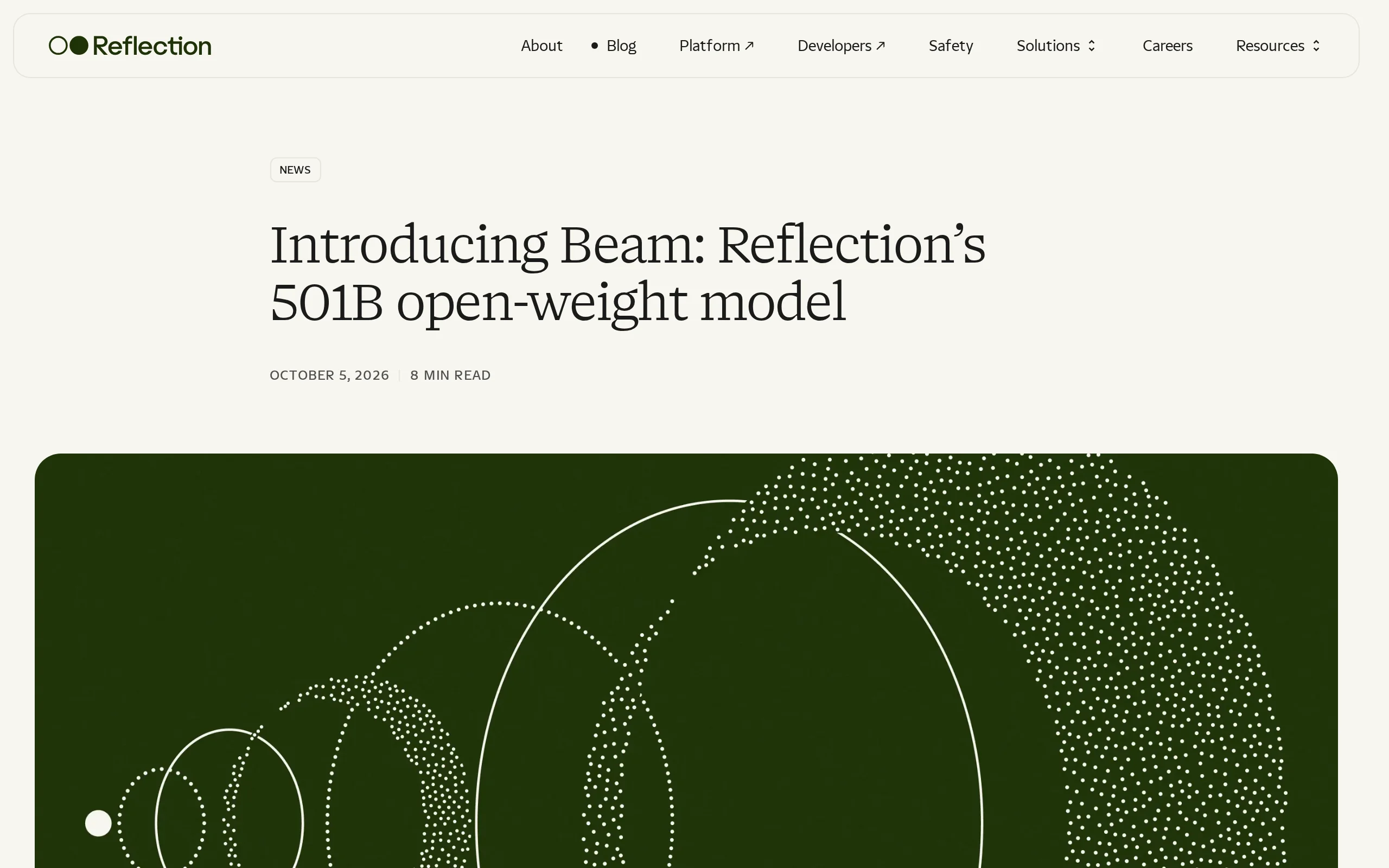 Beam – Reflection AI 开源的首款大语言模型：501B稀疏MoE架构的工程力作