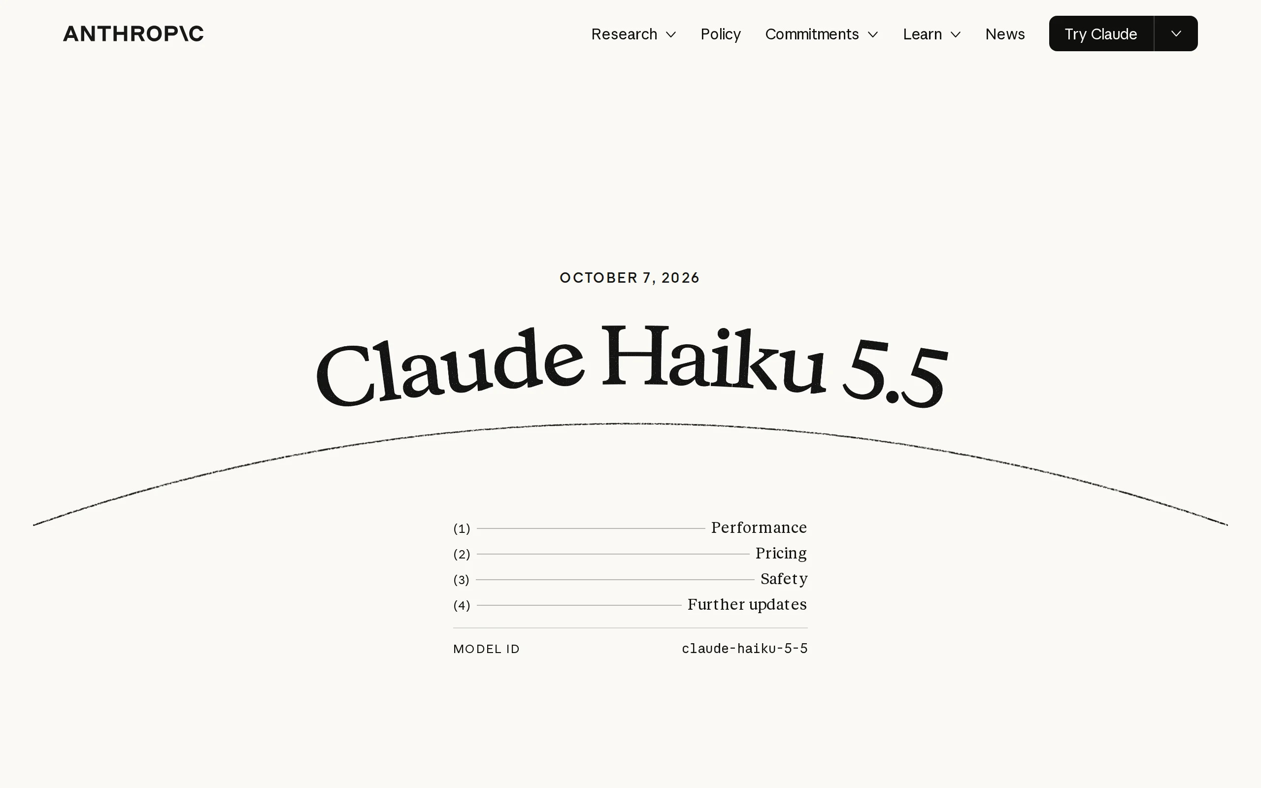 Claude Haiku 5.5 – Anthropic's Most Lightweight Model