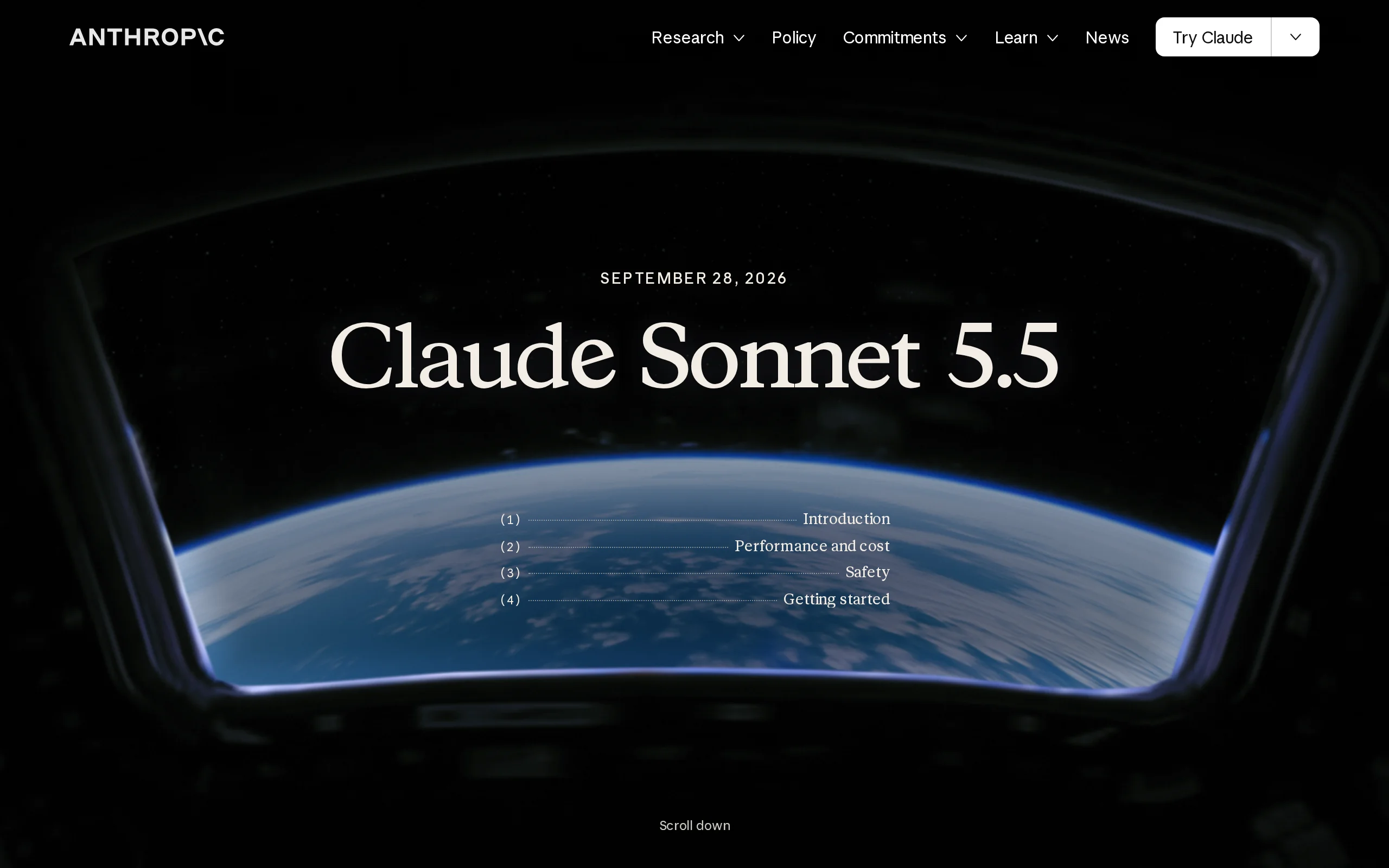 Claude Sonnet 5.5 – Anthropic 推出的最新 AI 模型