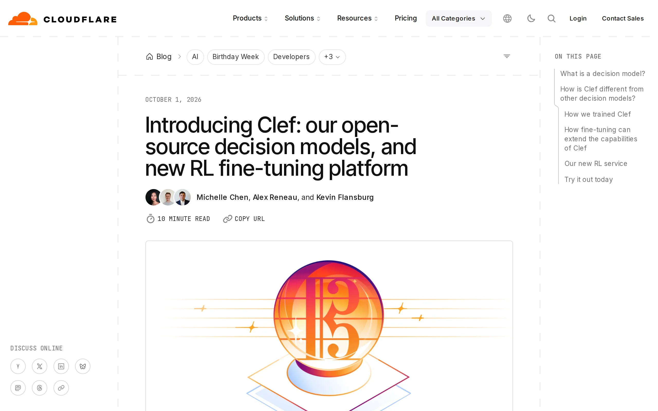 Clef – Cloudflare 开源的决策模型家族深度评测