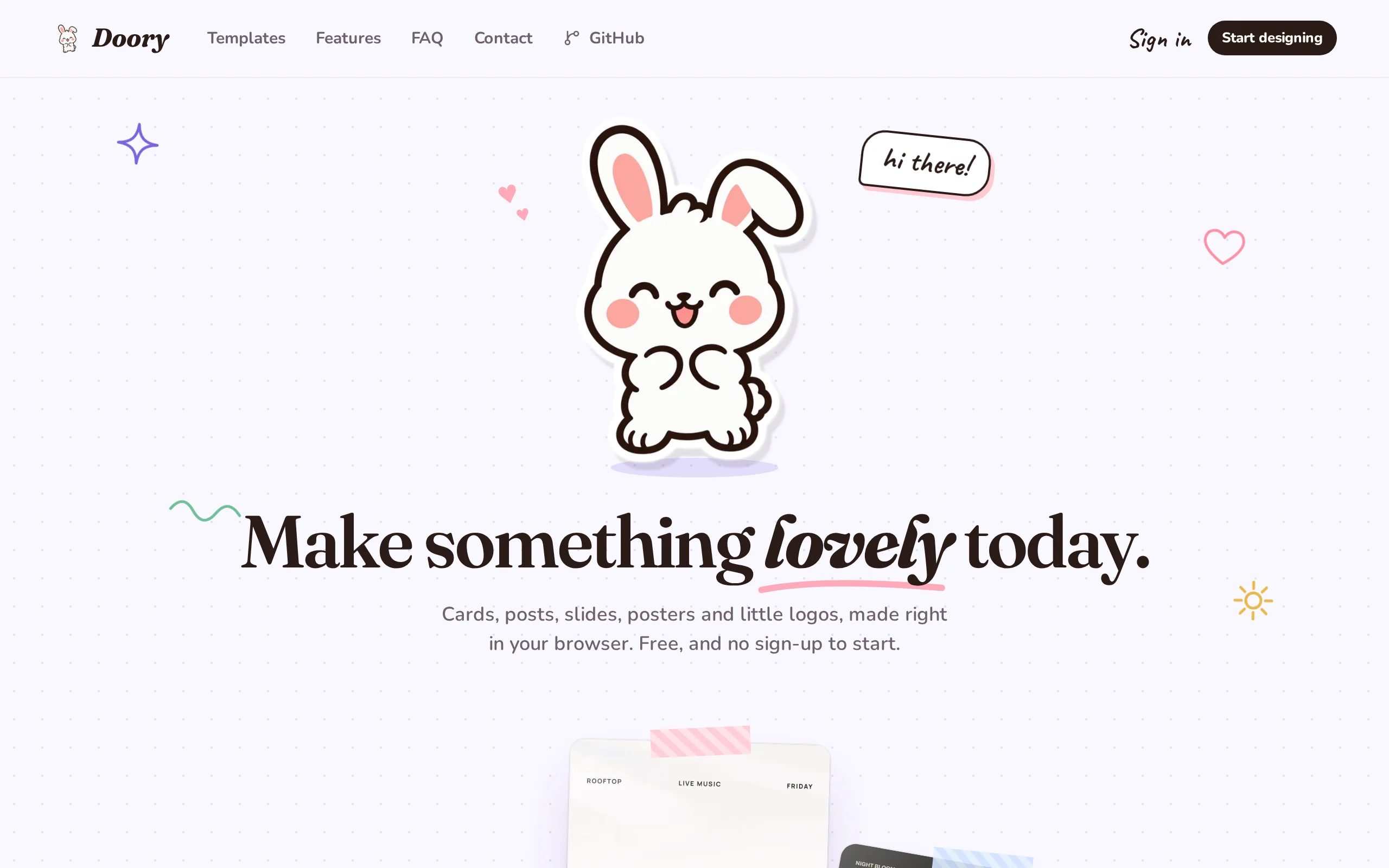 Doory – 开源的在线设计编辑器,Canva 开源平替