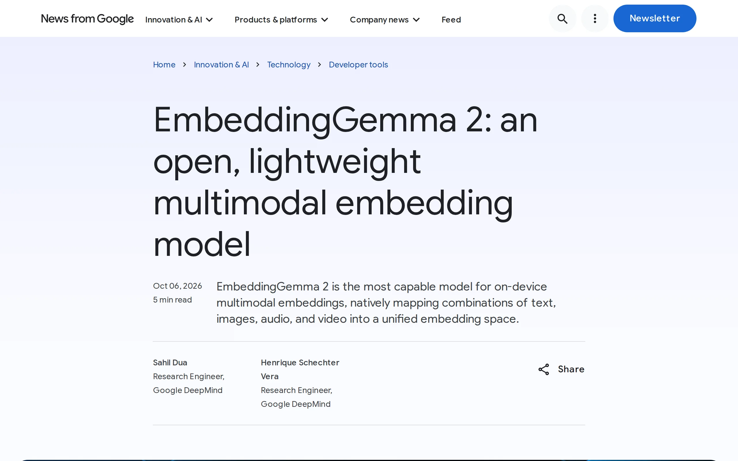 EmbeddingGemma 2 – Review of Google's Open-Source Native Multimodal Embedding Model