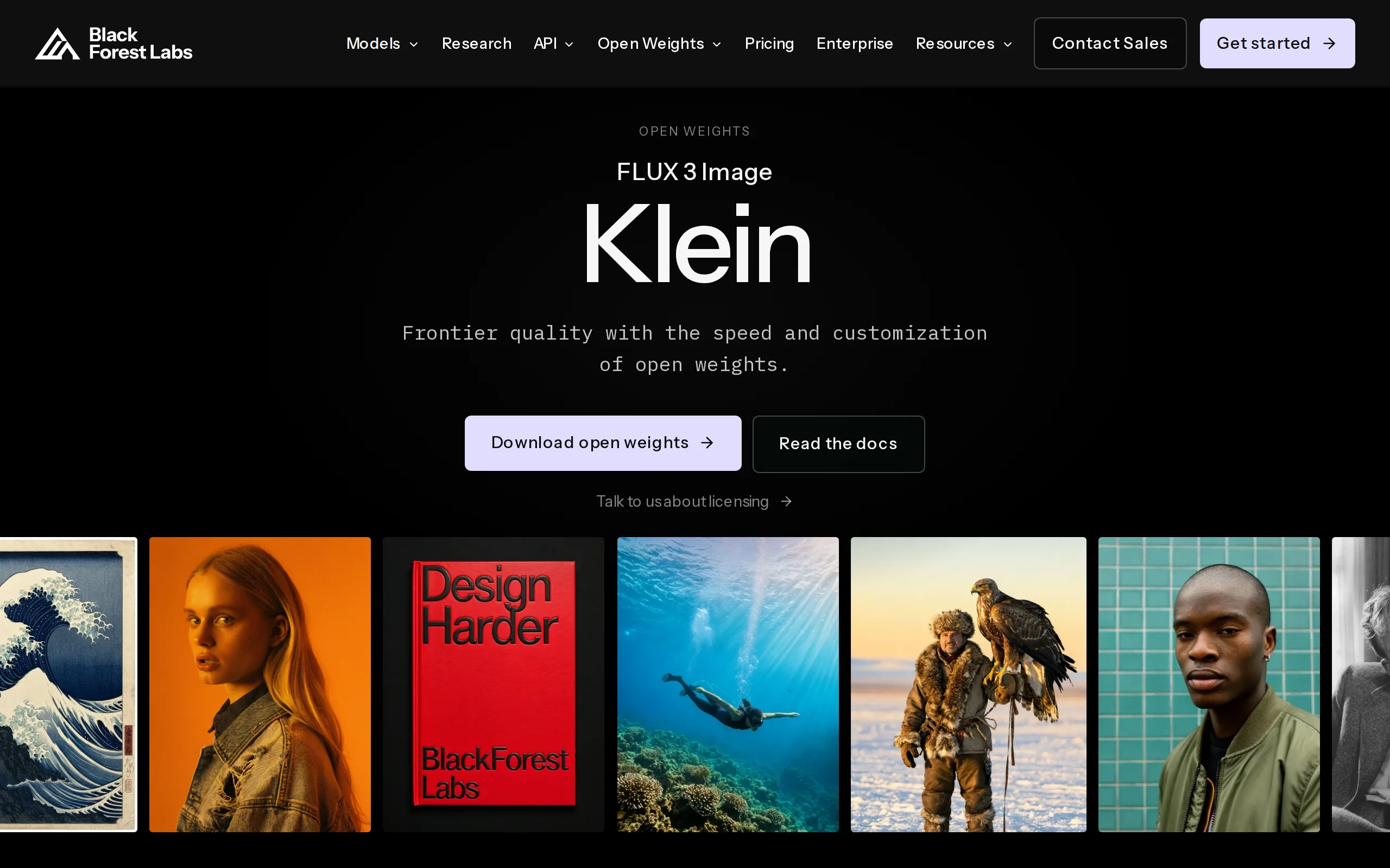 FLUX 3 Image Klein – Black Forest Labs 开源的AI图像模型