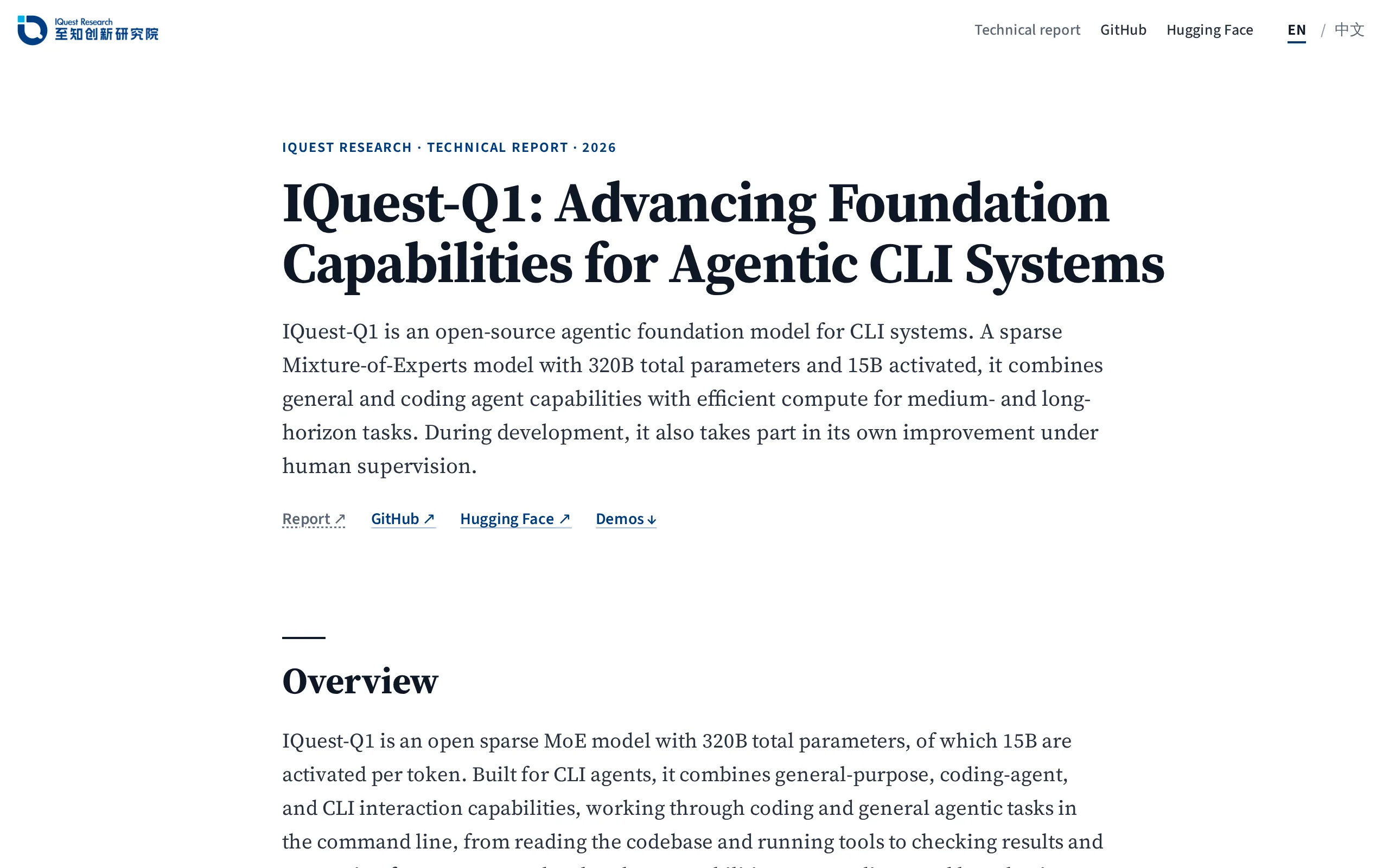 IQuest-Q1 Review: A 320B Sparse MoE Open-Source Agent Foundation Model Specializing in Code and Long-Horizon Agent Tasks