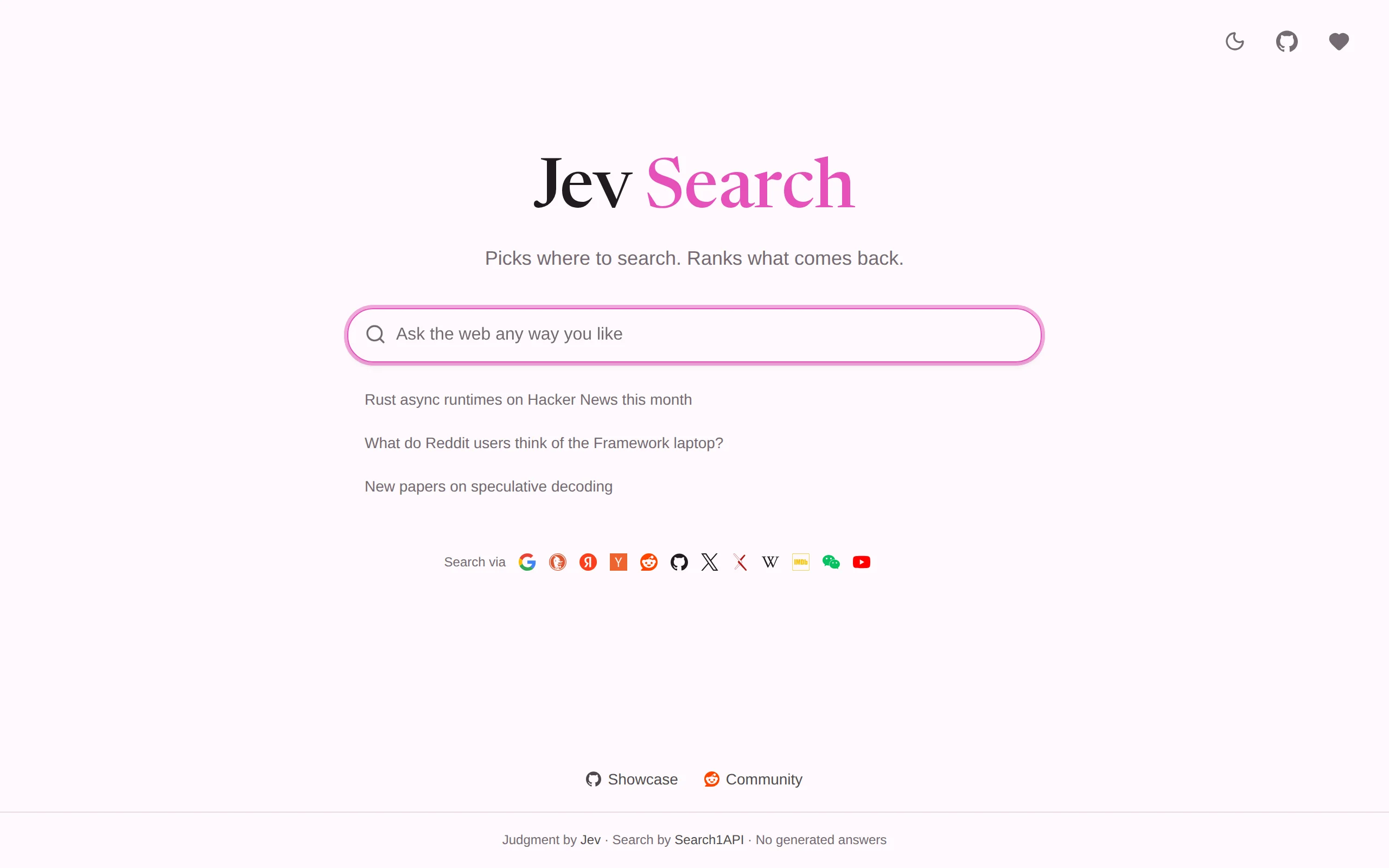 Jev Search: Open Source AI Search Engine, Achieving Intent Parsing and Multi-Engine Aggregation Based on the Jev Model