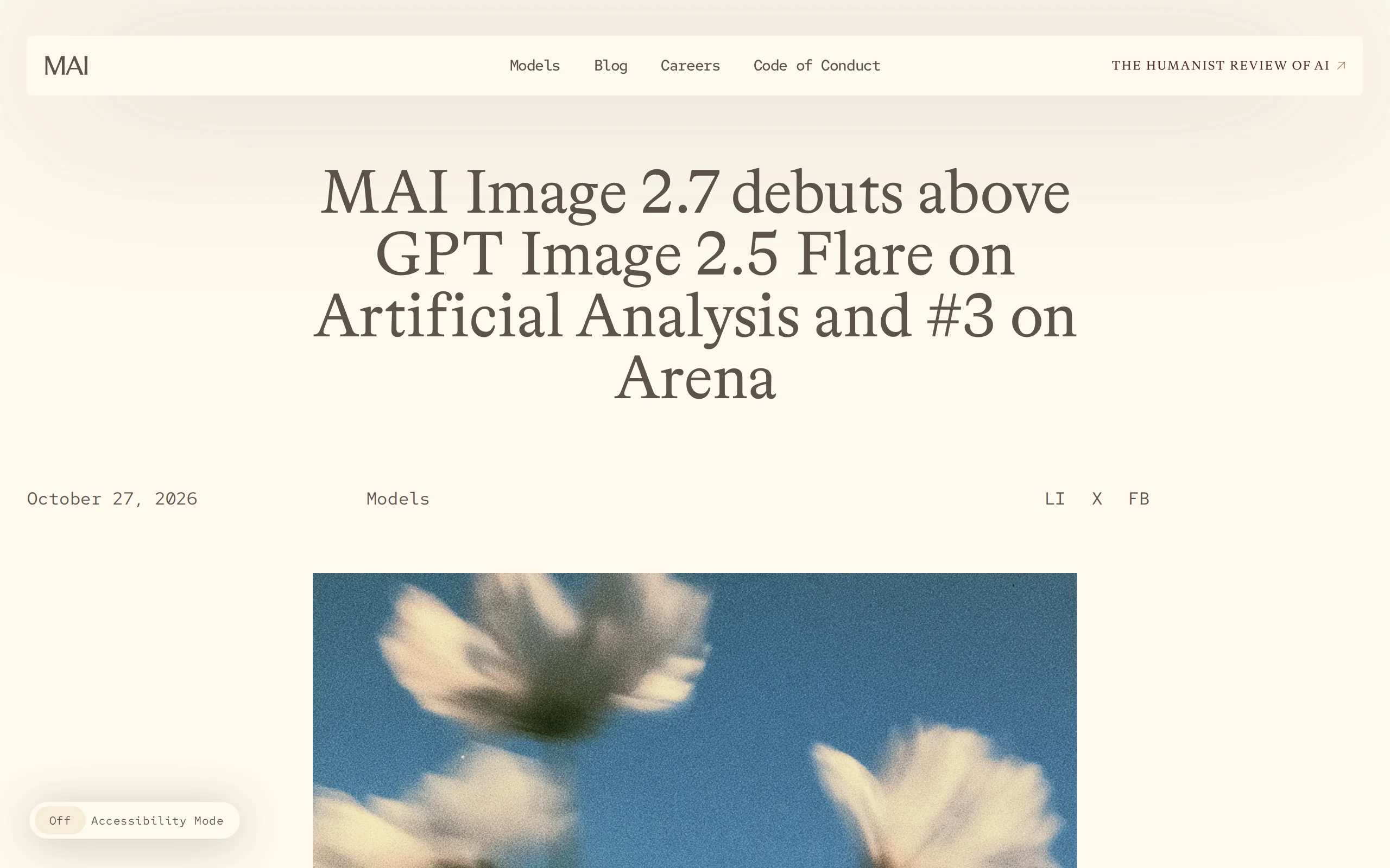 MAI-Image-2.7-Preview – 微软推出的图像编辑模型