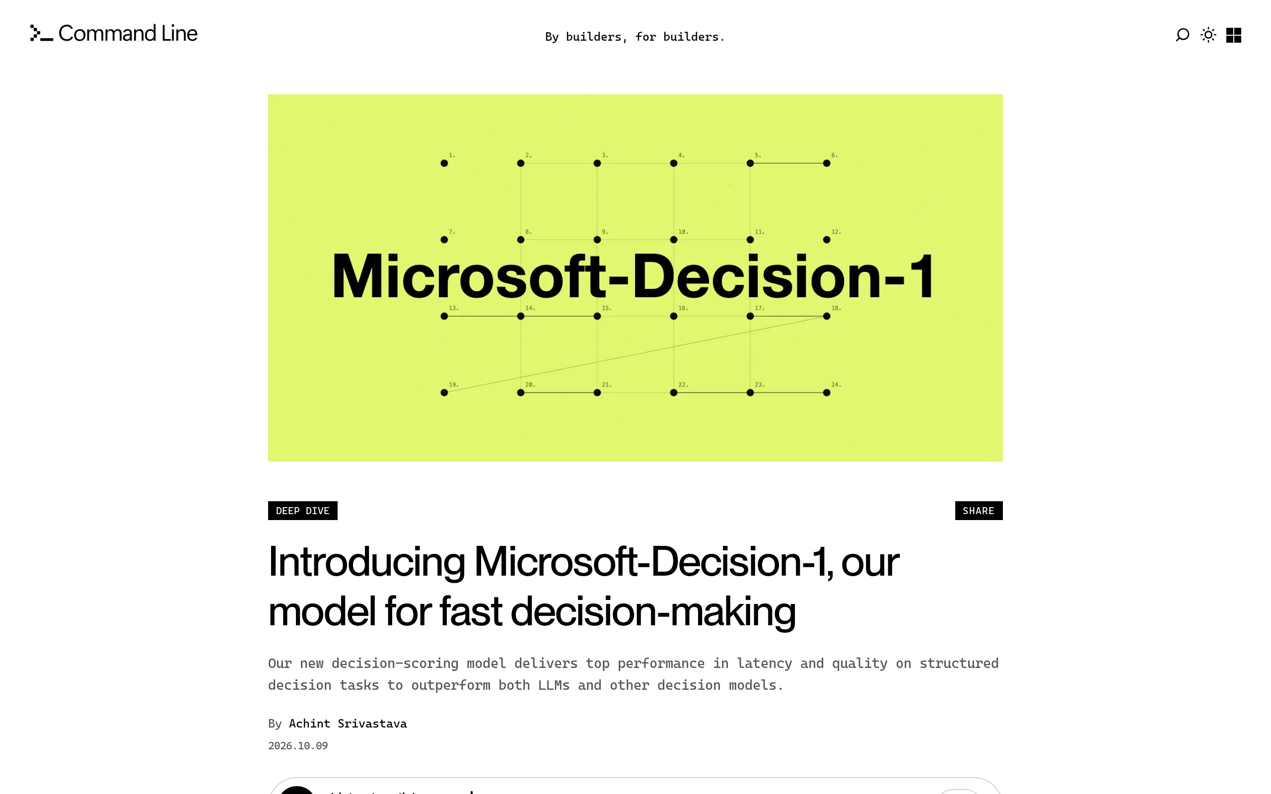 Microsoft-Decision-1:微软推出的新一代快速决策AI模型深度评测