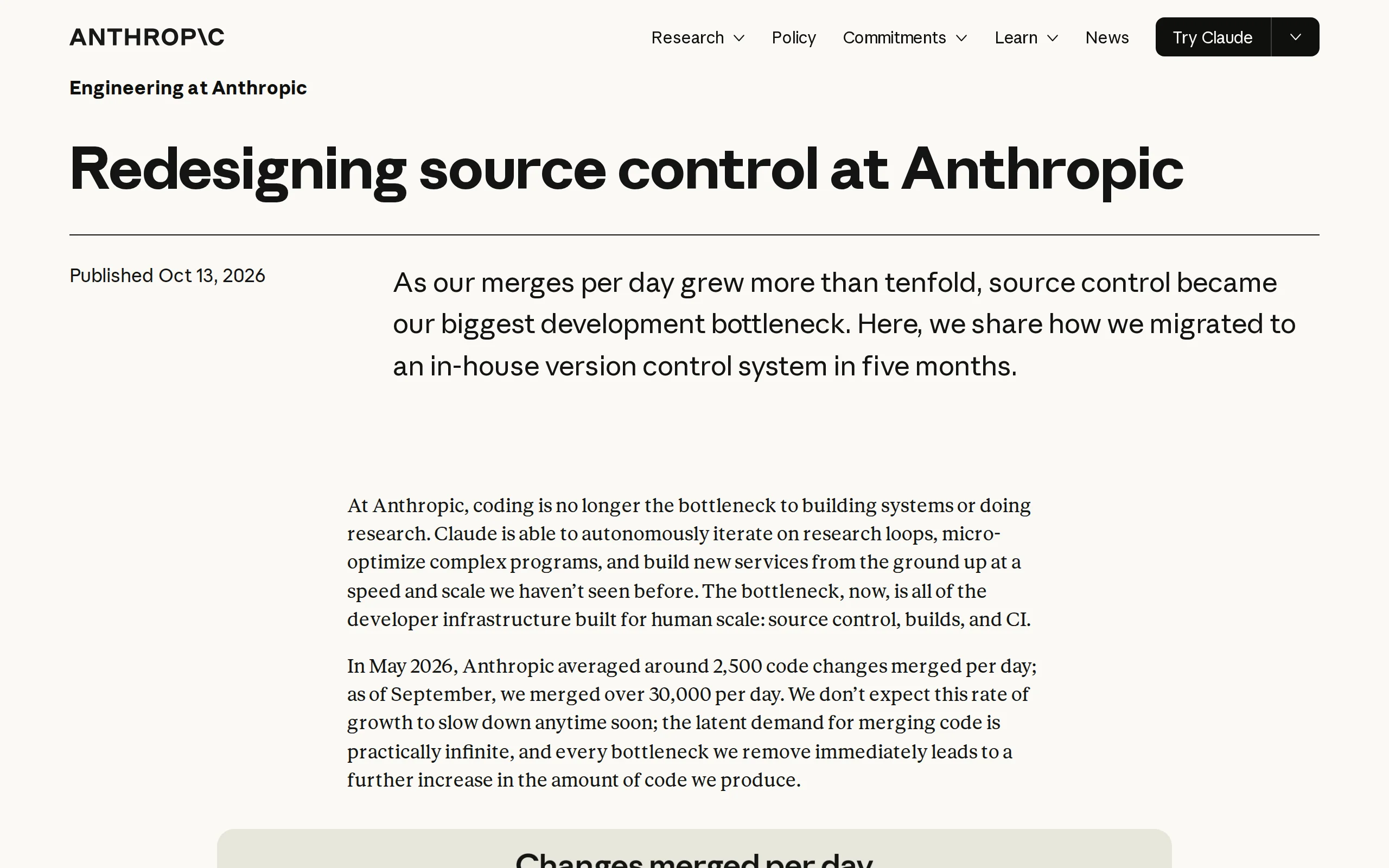 Scion – Anthropic 推出的源代码版本控制系统，替代 Git