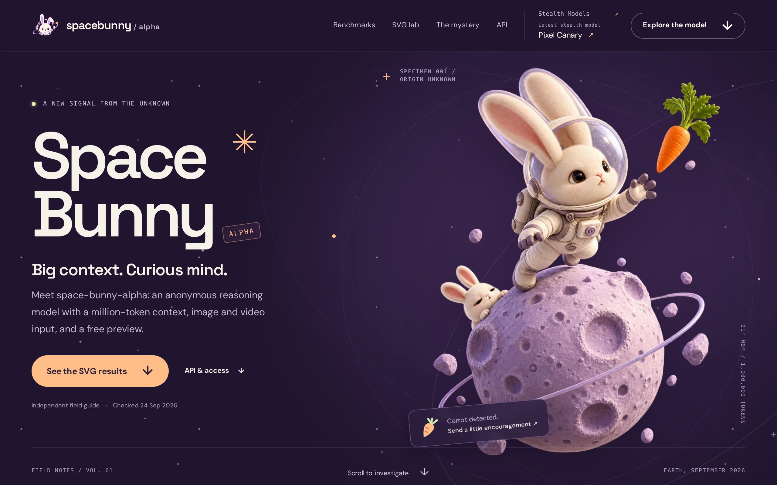 Space Bunny – 匿名登场的免费多模态大模型，单日调用量登顶 OpenRouter