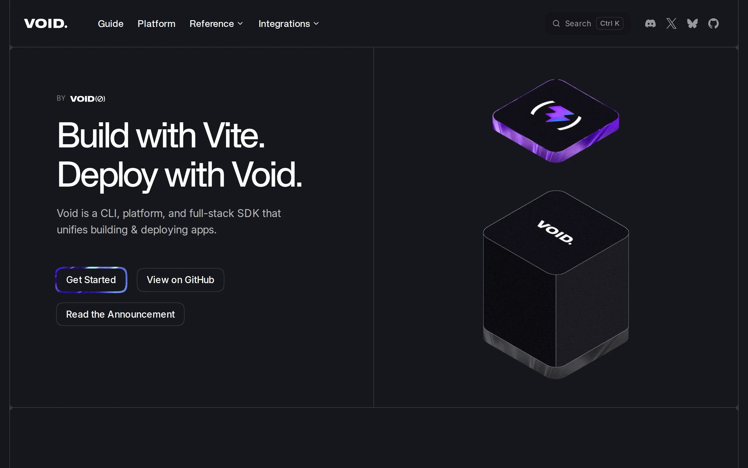 Void – 开源的全栈开发部署工具，创作部署一体化