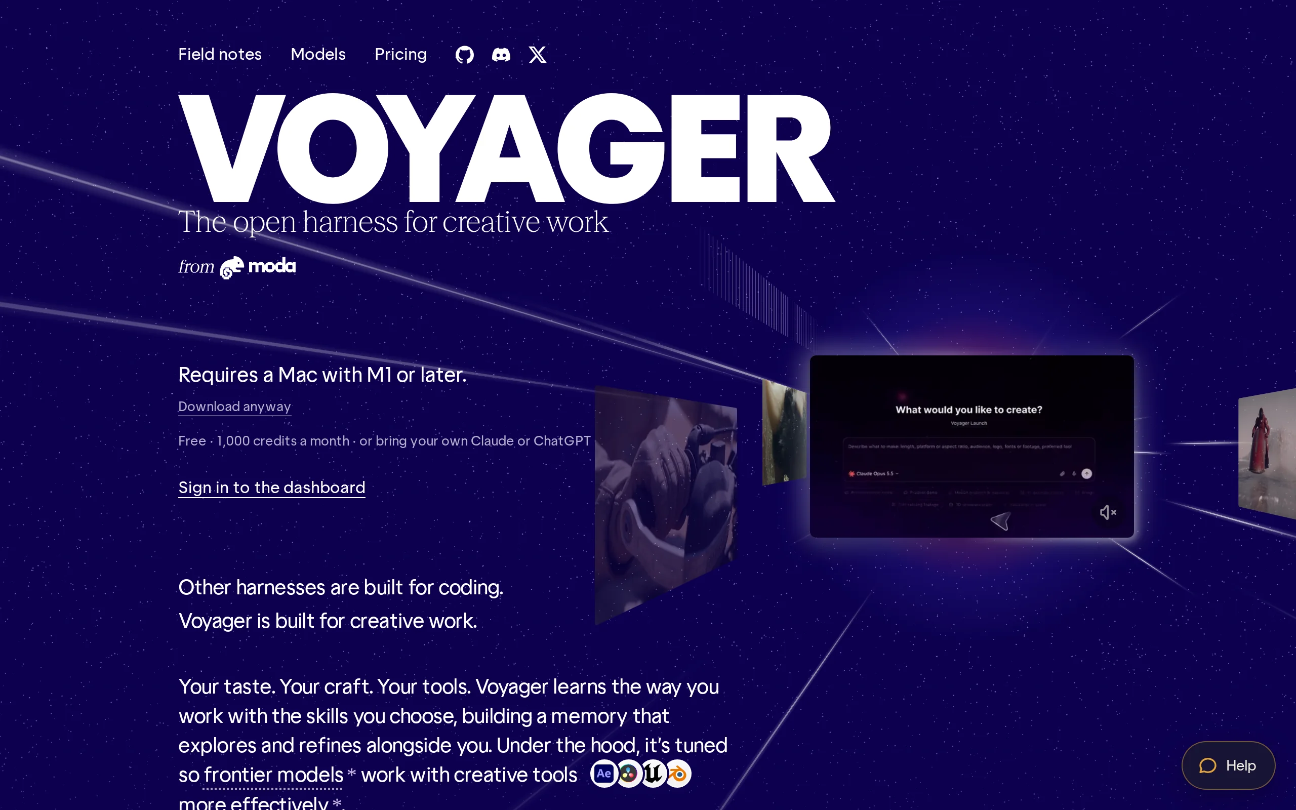 Voyager – Open-Source Desktop Creative Agent Covering the Full Production Workflow