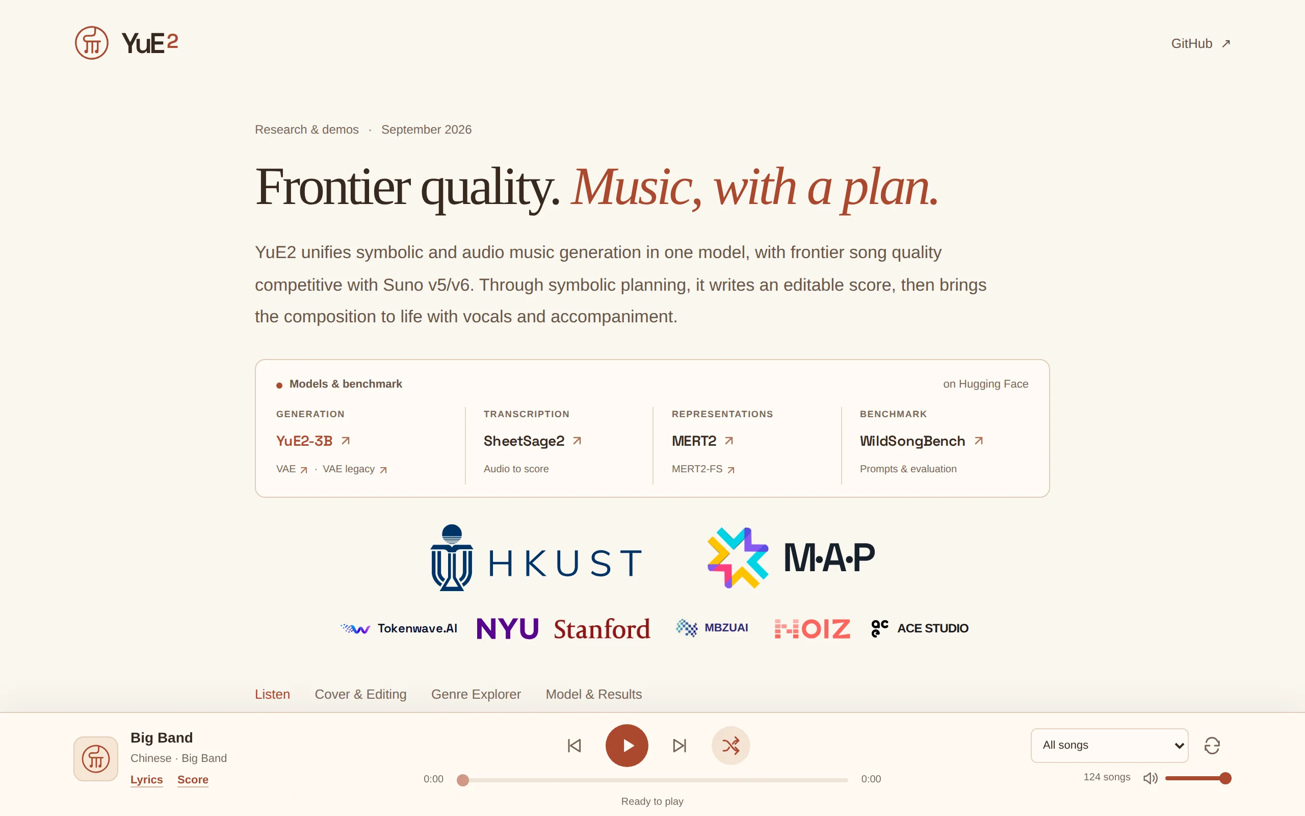 YuE2: In-Depth Evaluation of the Symbolic Planning-Based Music Generation Model Open-Sourced by Hong Kong University of Science and Technology and the M-A-P Team